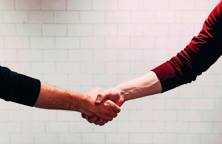 Photo business partnership